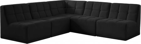 Sectionnel modulaire en velours Relax