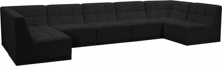 Sectionnel modulaire en velours Relax