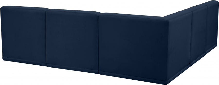 Sectionnel modulaire en velours Relax