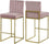 Tabouret de comptoir en velours Giselle