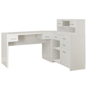 BUREAU D'ORDINATEUR - COIN GAUCHE OU DROIT BLANC