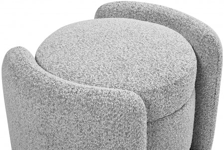Pouf en tissu bouclé Horizon