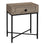 TABLE D'APPOINT - 22"H / TAUPE FONCE / METAL NOIR