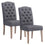 Chaise d'appoint Lucian, lot de 2 en gris