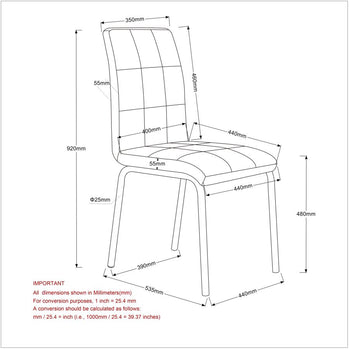 Chaise d'appoint Solara II, ensemble de 4 en noir