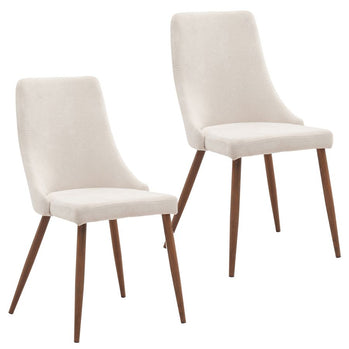 Méridienne d'appoint Cora, lot de 2 en beige