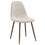 Chaise d'appoint Lyna, lot de 4 en beige