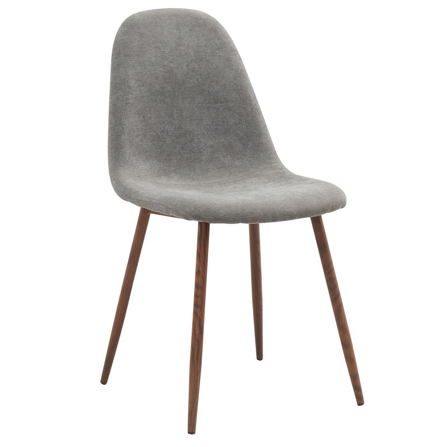 Chaise d'appoint Lyna, lot de 4 en gris