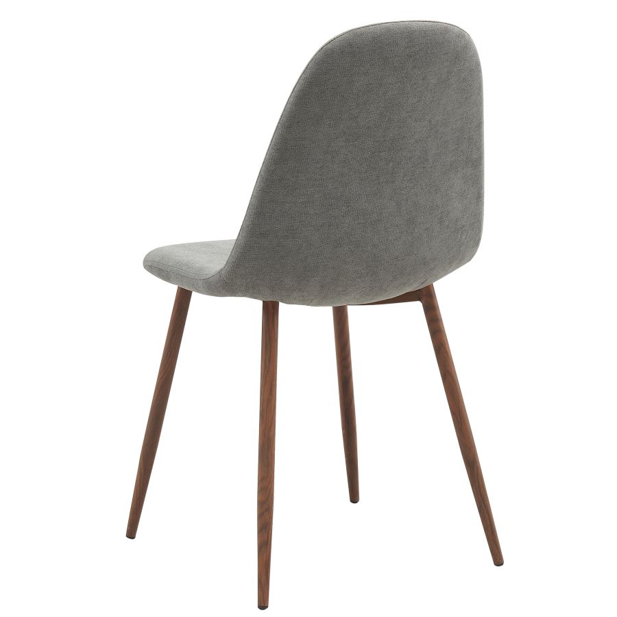 Chaise d'appoint Lyna, lot de 4 en gris