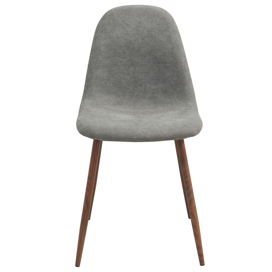 Chaise d'appoint Lyna, lot de 4 en gris