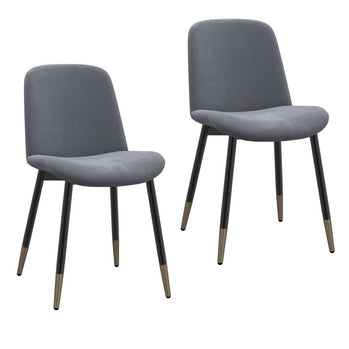 Gabi Side Chair, lot de 2, en gris