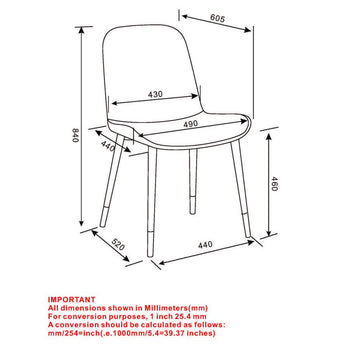 Gabi Side Chair, ensemble de 2, en ivoire