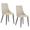 Chaise d'appoint Venice, lot de 2 en beige