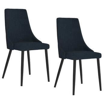 Chaise d'appoint Venice, lot de 2 en bleu