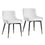 Chaise d'appoint Xander, ensemble de 2, en blanc