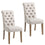 Chaise d'appoint Melia, lot de 2 en beige