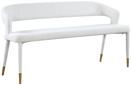 Banc en tissu bouclé Destiny