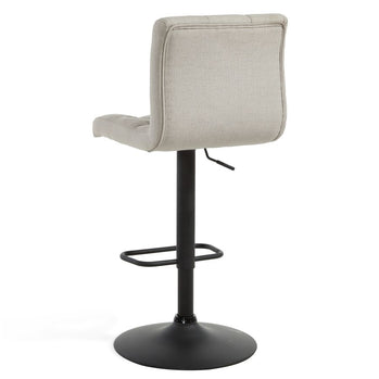 Tabouret Dex Air Lift, lot de 2 en tissu beige