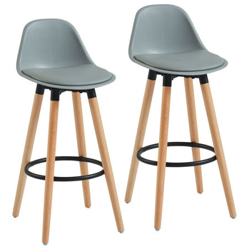 Tabouret de comptoir Diablo 26'', ensemble de 2 en gris