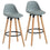 Tabouret de comptoir Diablo 26'', ensemble de 2 en gris