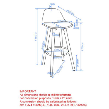 Tabouret de comptoir Diablo 26'', ensemble de 2 en gris