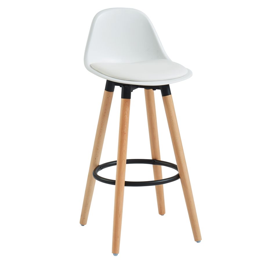 Tabouret de comptoir Diablo 26'', ensemble de 2 en blanc