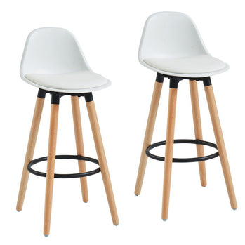 Tabouret de comptoir Diablo 26'', ensemble de 2 en blanc