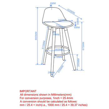 Tabouret de comptoir Diablo 26'', ensemble de 2 en blanc