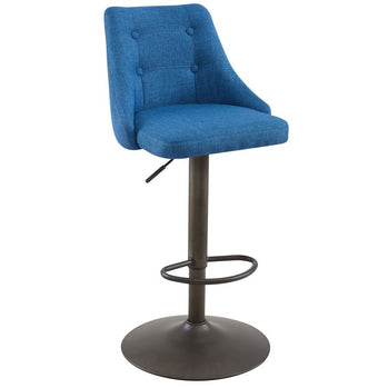 Tabouret Adyson Air Lift, lot de 2 en bleu