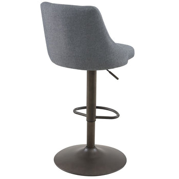 Tabouret Adyson Air Lift, lot de 2 en gris