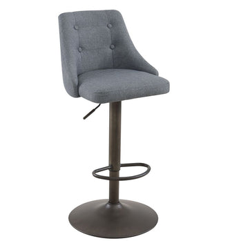 Tabouret Adyson Air Lift, lot de 2 en gris