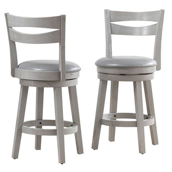 Tabouret de comptoir Harlo 26'', ensemble de 2 en gris