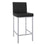 Tabouret de comptoir Porto de 26 po, ensemble de 2, en noir 