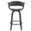 Tabouret de comptoir Holt 26'' en velours gris