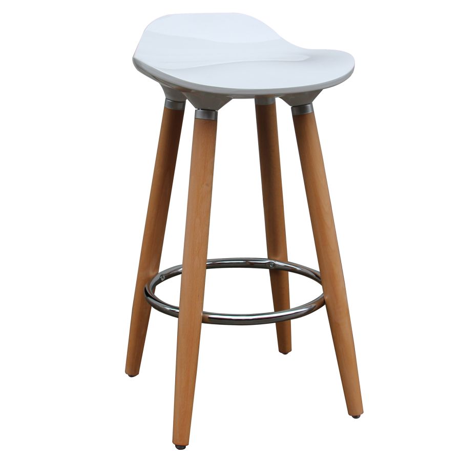 Tabouret de comptoir Trex 26'', ensemble de 2 en blanc