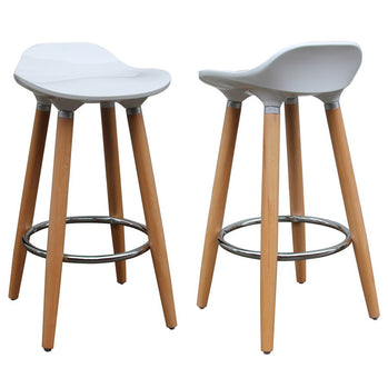 Tabouret de comptoir Trex 26'', ensemble de 2 en blanc 