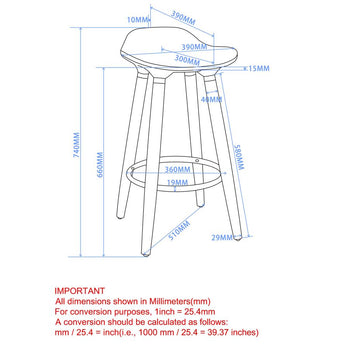 Tabouret de comptoir Trex 26'', ensemble de 2 en blanc 