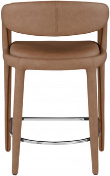 Tabouret de comptoir en similicuir Sylvester