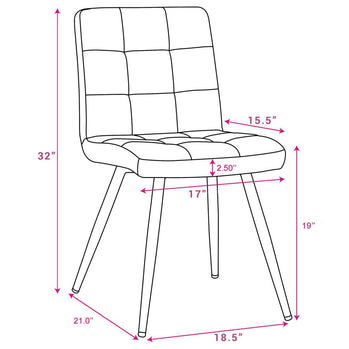 Ensemble de salle à manger 7 pièces Contra/Suzette en noir avec chaise grise