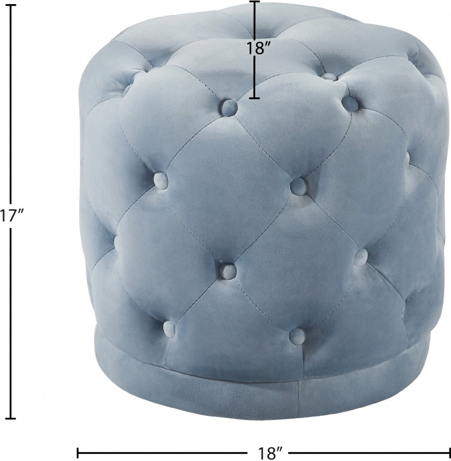 Pouf en velours Harper | Tabouret