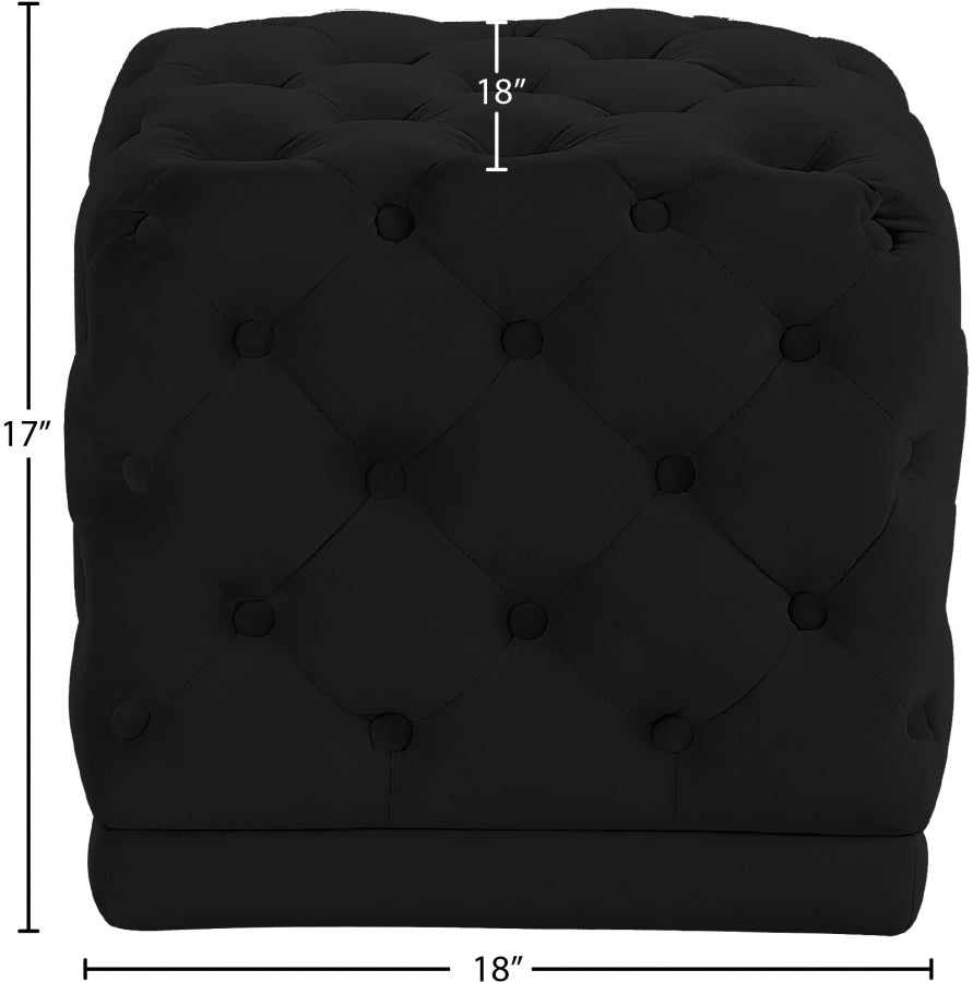 Pouf Stella en velours | Tabouret