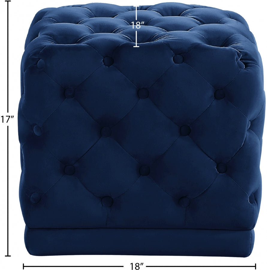 Pouf Stella en velours | Tabouret