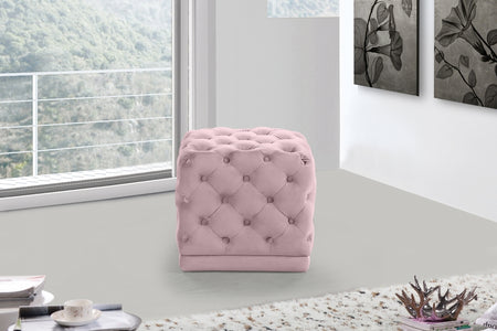 Pouf Stella en velours | Tabouret