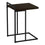 TABLE D'APPOINT - 25"H / ESPRESSO / METAL NOIR