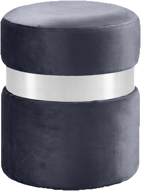 Pouf en velours Hailey | Tabouret