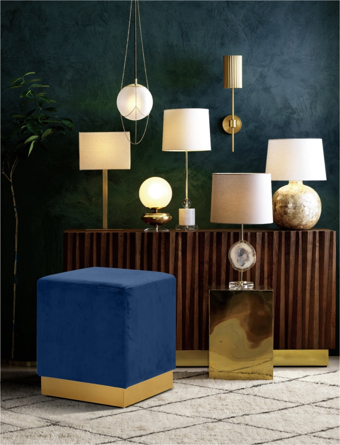 Pouf en velours Jax | Tabouret
