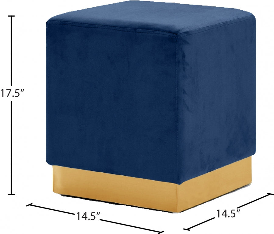 Pouf en velours Jax | Tabouret