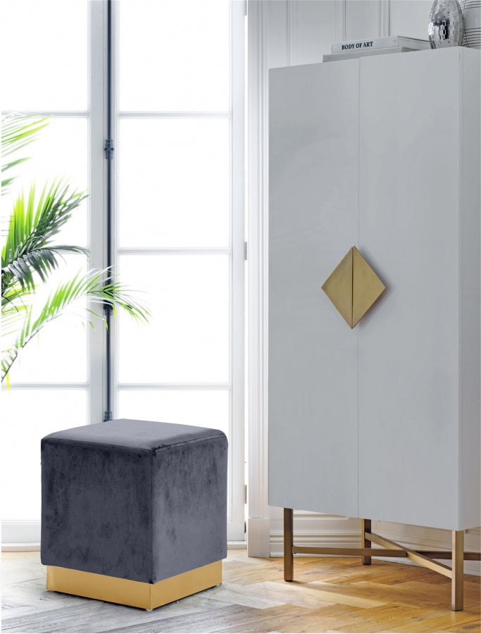 Pouf en velours Jax | Tabouret