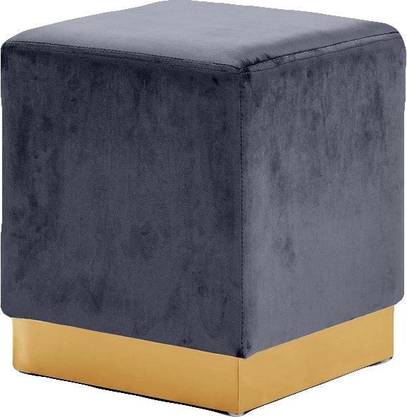 Pouf en velours Jax | Tabouret
