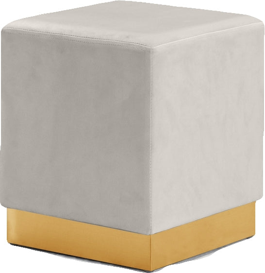 Pouf en velours Jax | Tabouret